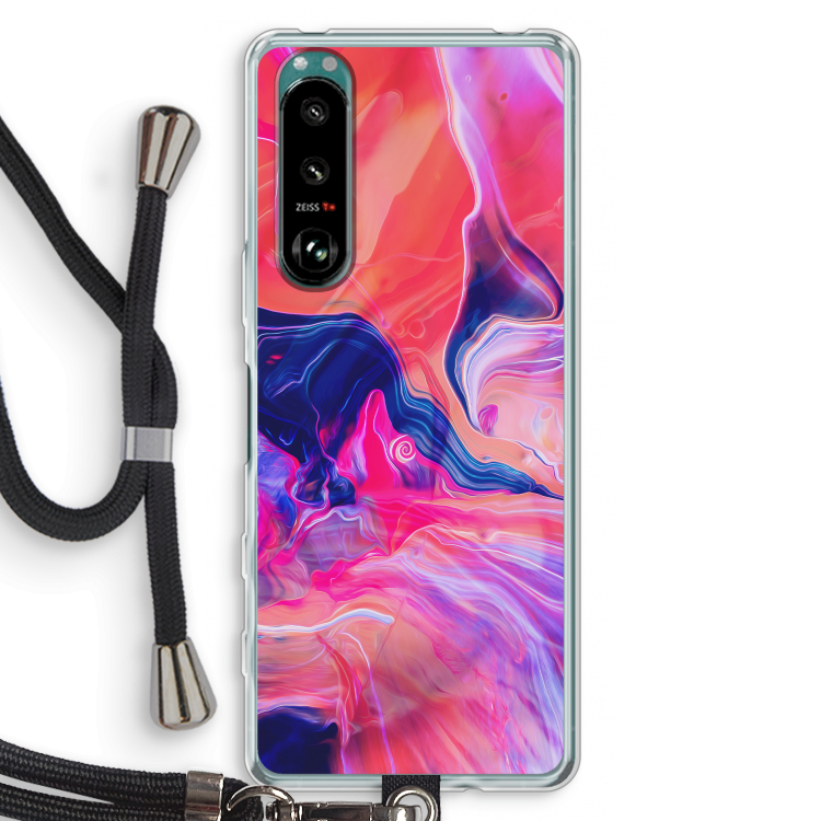 Earth And Ocean: Sony Xperia 5 III Transparant Hoesje met koord