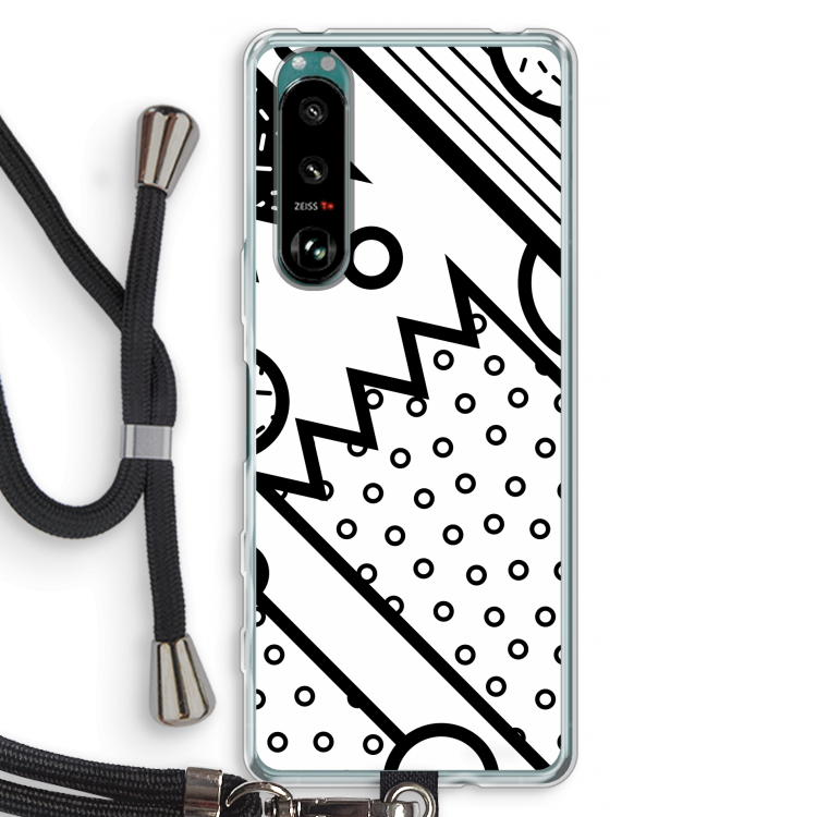 Pop Art #4: Sony Xperia 5 III Transparant Hoesje met koord