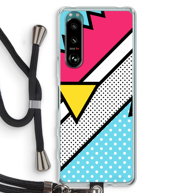 Pop Art #3: Sony Xperia 5 III Transparant Hoesje met koord