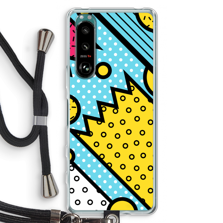 Pop Art #1: Sony Xperia 5 III Transparant Hoesje met koord