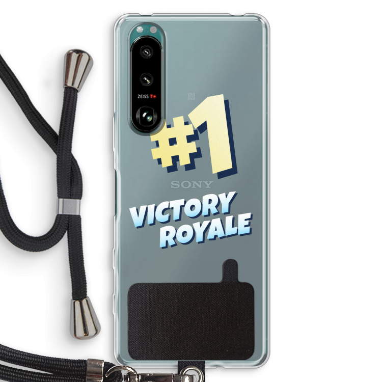 Victory Royale: Sony Xperia 5 III Transparant Hoesje met koord