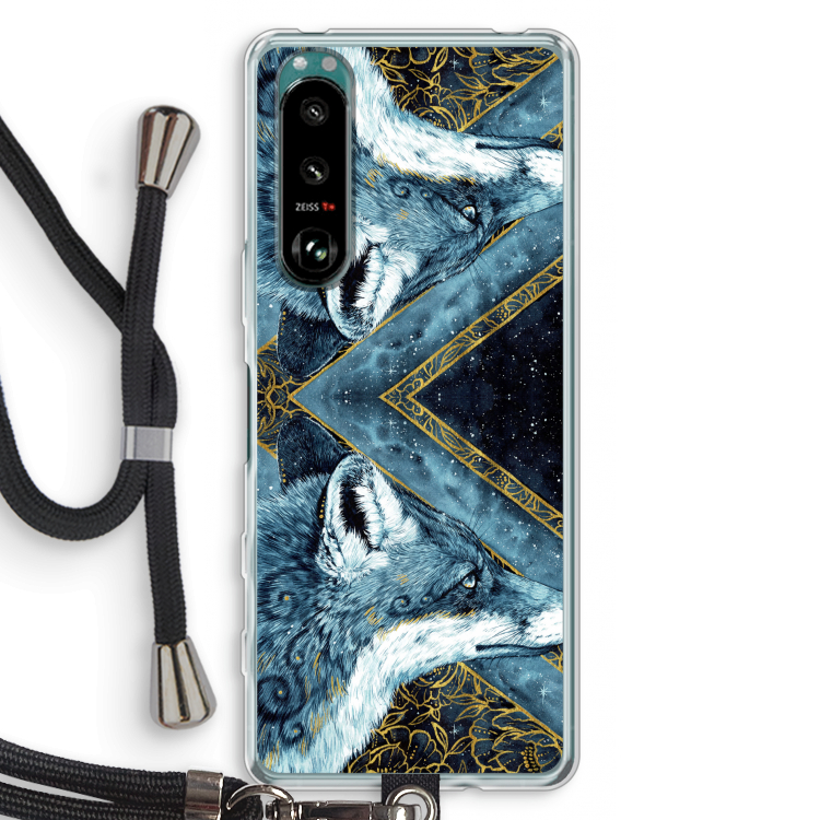 Golden Fox: Sony Xperia 5 III Transparant Hoesje met koord