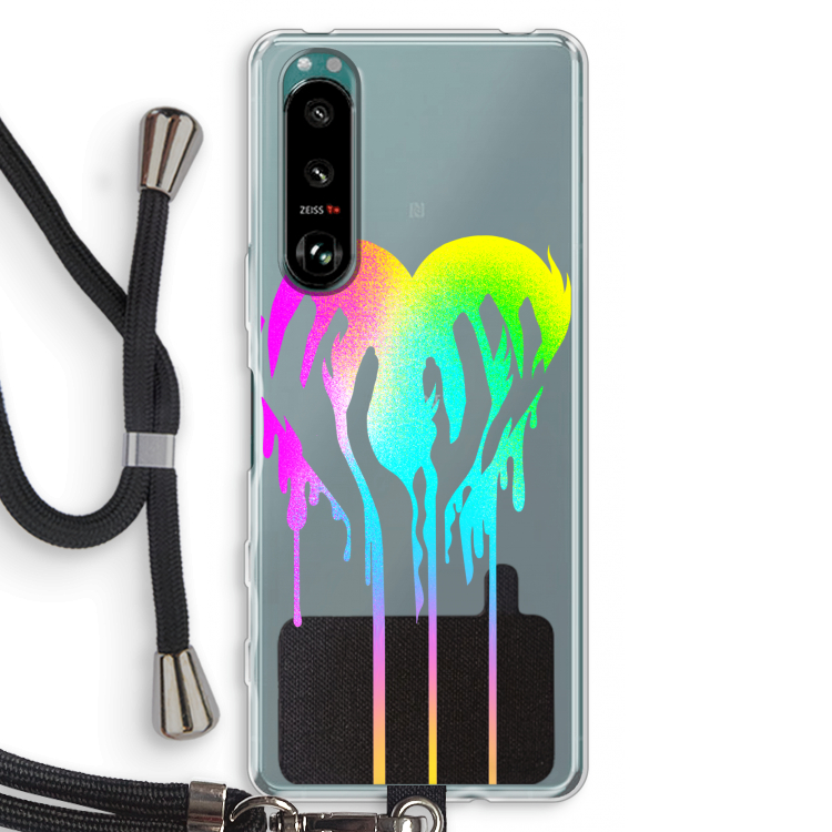 Hold My Heart: Sony Xperia 5 III Transparant Hoesje met koord