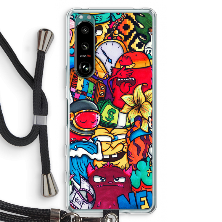 No Rules: Sony Xperia 5 III Transparant Hoesje met koord