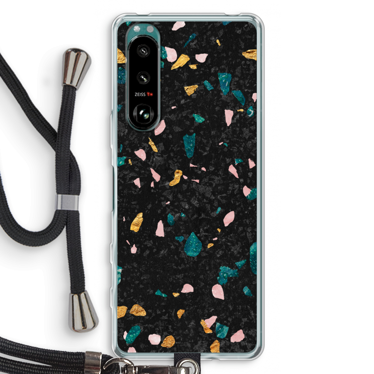 Terrazzo N°10: Sony Xperia 5 III Transparant Hoesje met koord