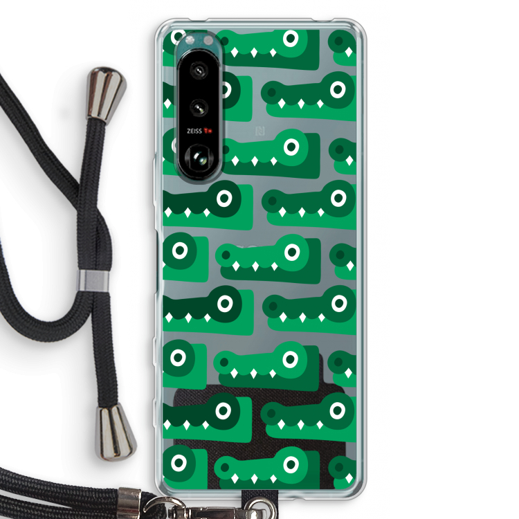 Crocs: Sony Xperia 5 III Transparant Hoesje met koord