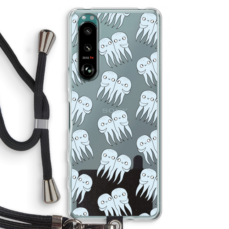 Octopussen: Sony Xperia 5 III Transparant Hoesje met koord