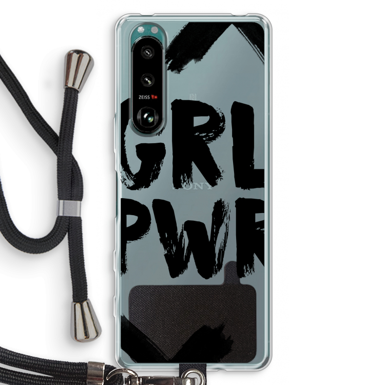 Girl Power #2: Sony Xperia 5 III Transparant Hoesje met koord