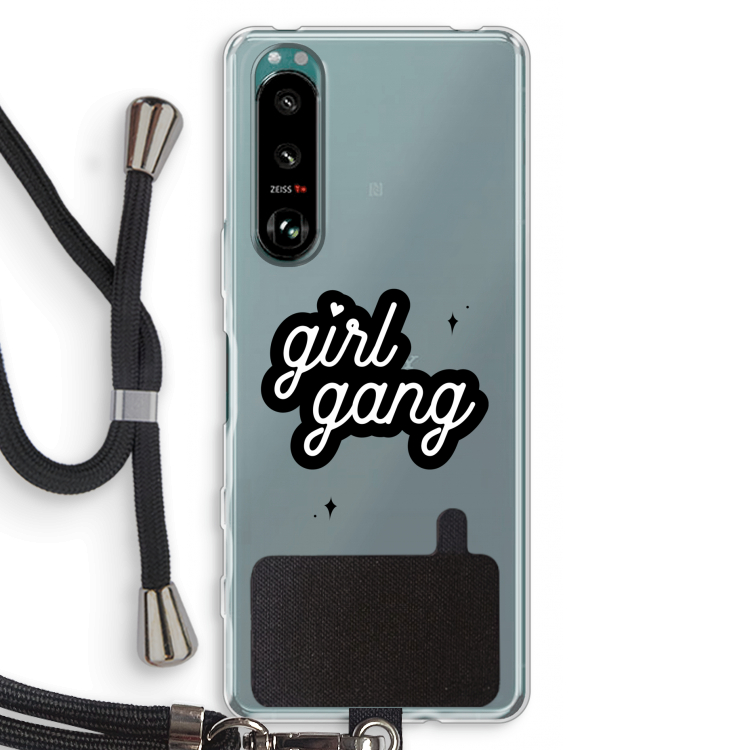 Girl Gang: Sony Xperia 5 III Transparant Hoesje met koord