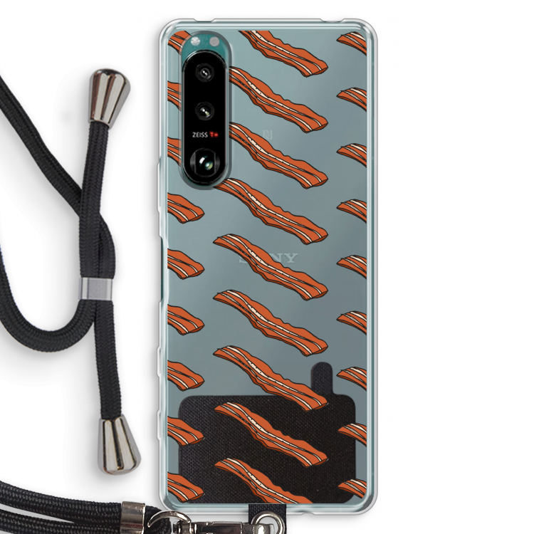 Bacon to my eggs #2: Sony Xperia 5 III Transparant Hoesje met koord