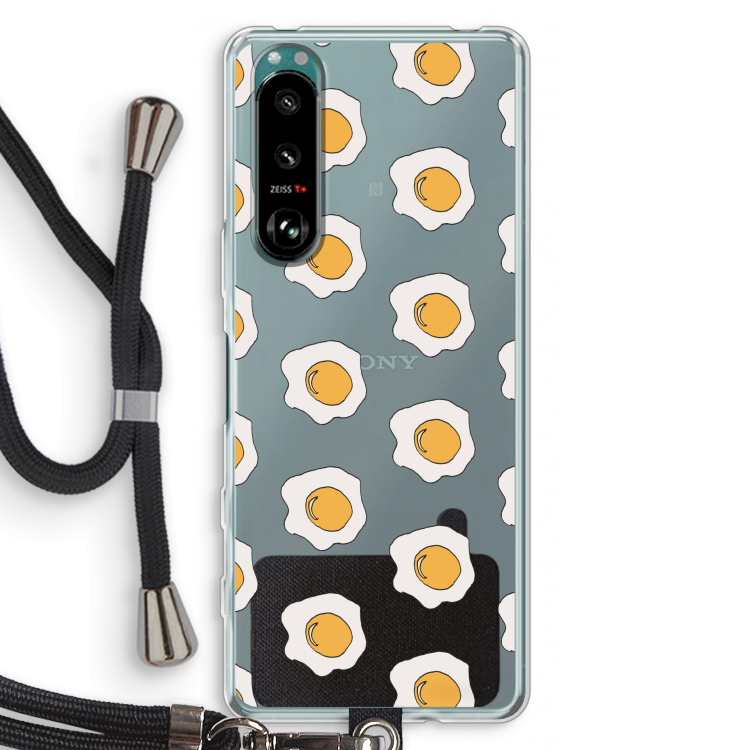 Bacon to my eggs #1: Sony Xperia 5 III Transparant Hoesje met koord