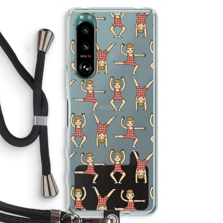 Gymboys: Sony Xperia 5 III Transparant Hoesje met koord