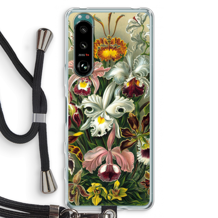Haeckel Orchidae: Sony Xperia 5 III Transparant Hoesje met koord