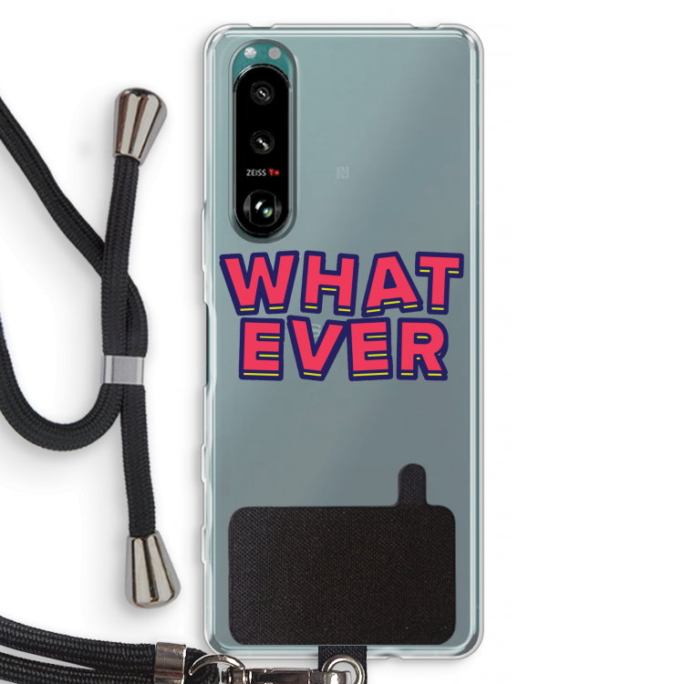 Whatever: Sony Xperia 5 III Transparant Hoesje met koord