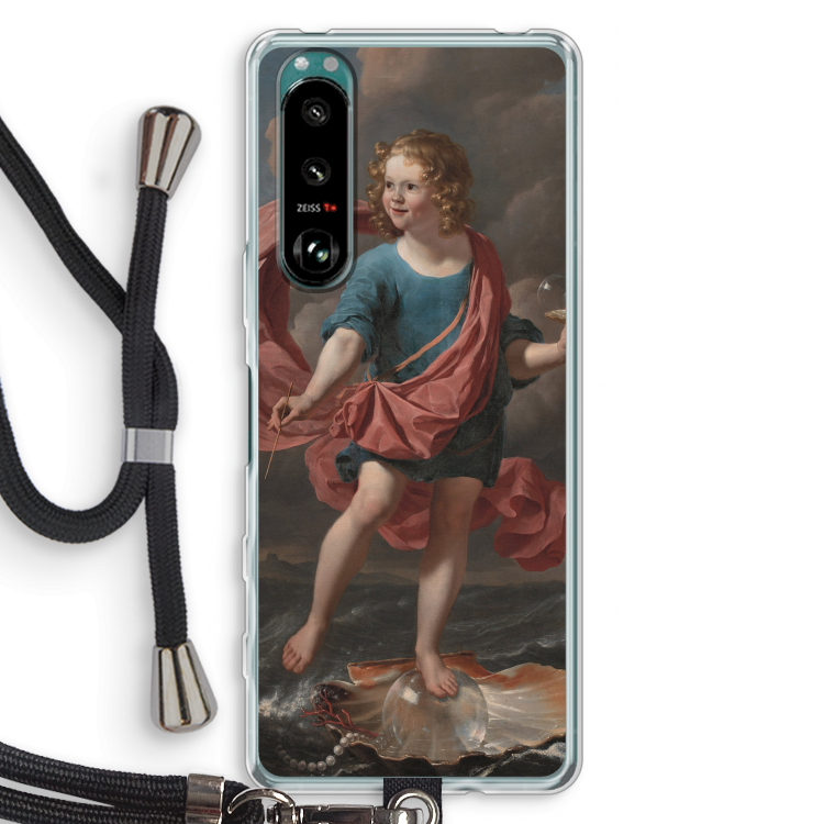 Soap Bubbles: Sony Xperia 5 III Transparant Hoesje met koord