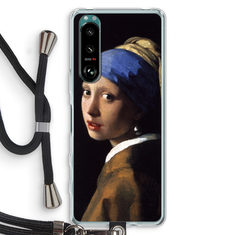 The Pearl Earring: Sony Xperia 5 III Transparant Hoesje met koord