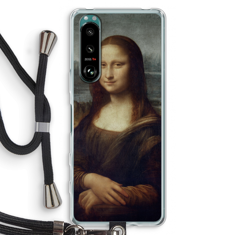 Mona Lisa: Sony Xperia 5 III Transparant Hoesje met koord