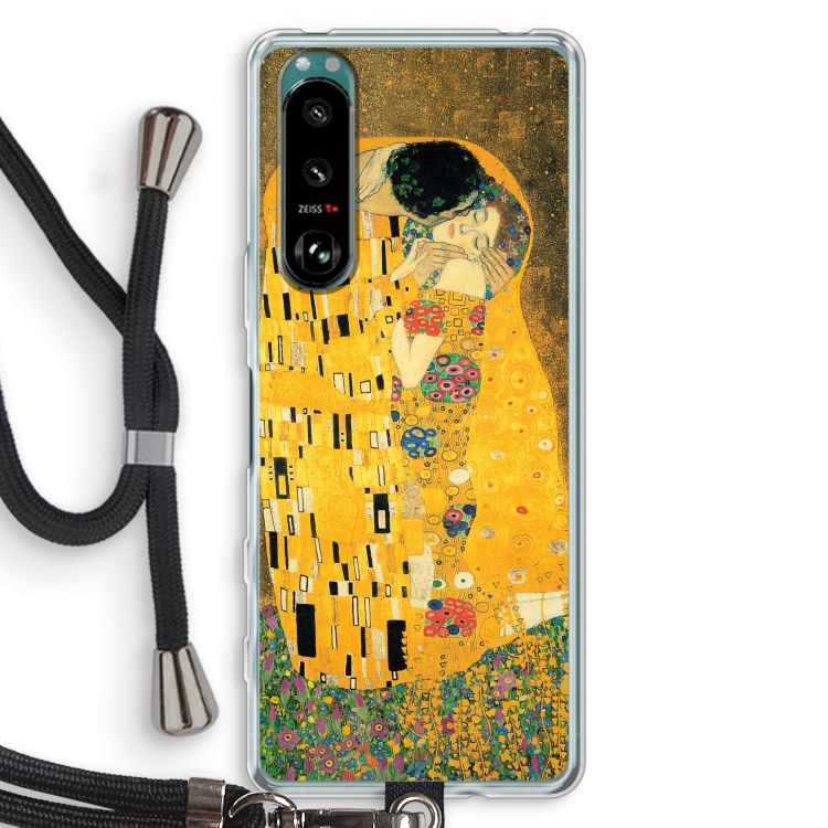Der Kuss: Sony Xperia 5 III Transparant Hoesje met koord