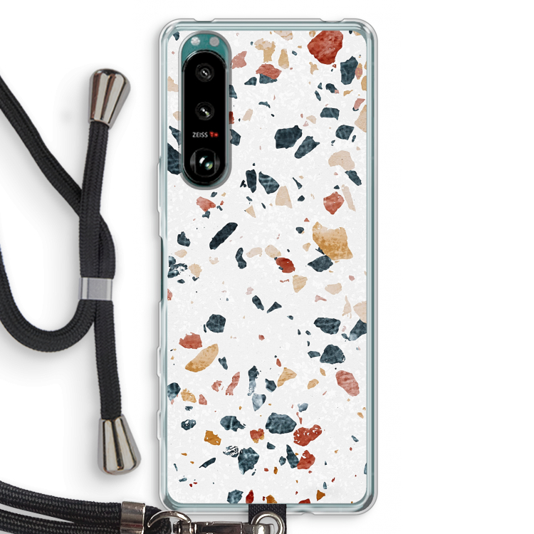 Terrazzo N°4: Sony Xperia 5 III Transparant Hoesje met koord