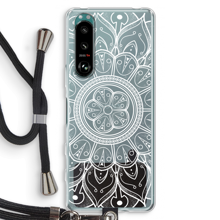 Roses Are Red: Sony Xperia 5 III Transparant Hoesje met koord