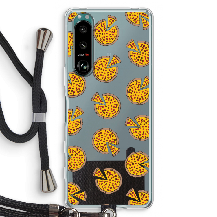 You Had Me At Pizza: Sony Xperia 5 III Transparant Hoesje met koord