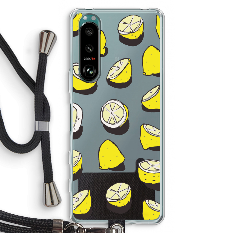 When Life Gives You Lemons...: Sony Xperia 5 III Transparant Hoesje met koord