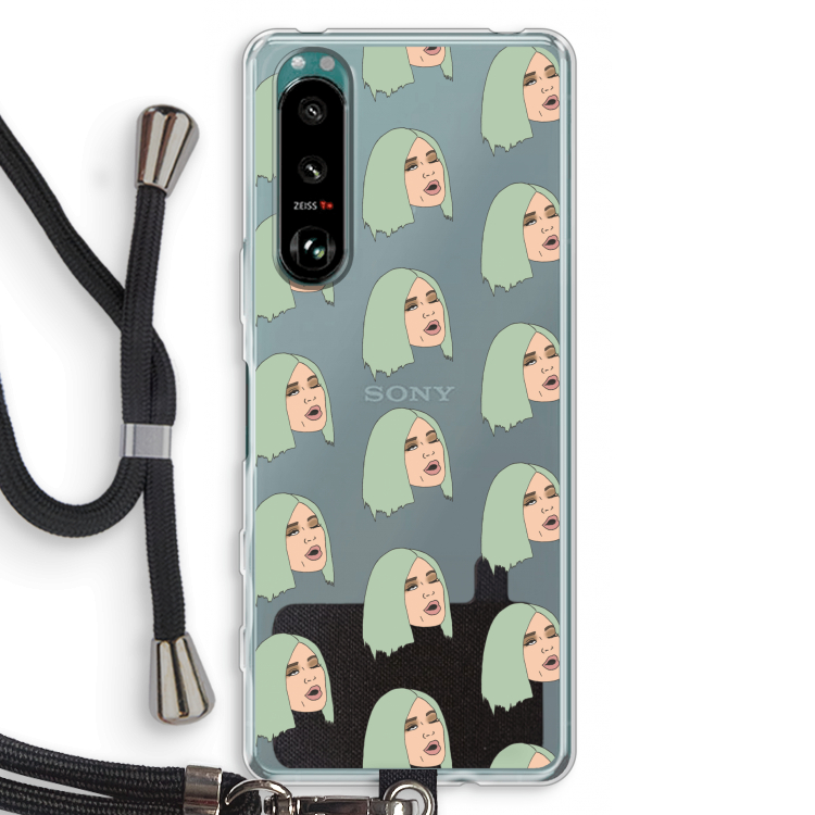 King Kylie: Sony Xperia 5 III Transparant Hoesje met koord