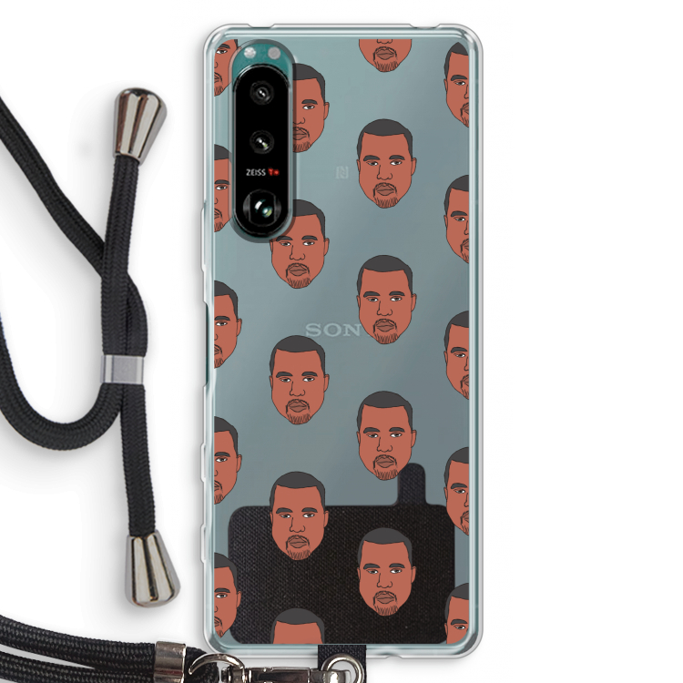 Kanye Call Me?: Sony Xperia 5 III Transparant Hoesje met koord