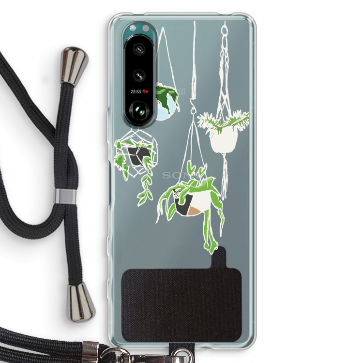 Hang In There: Sony Xperia 5 III Transparant Hoesje met koord