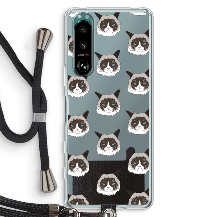 It's a Purrr Case: Sony Xperia 5 III Transparant Hoesje met koord