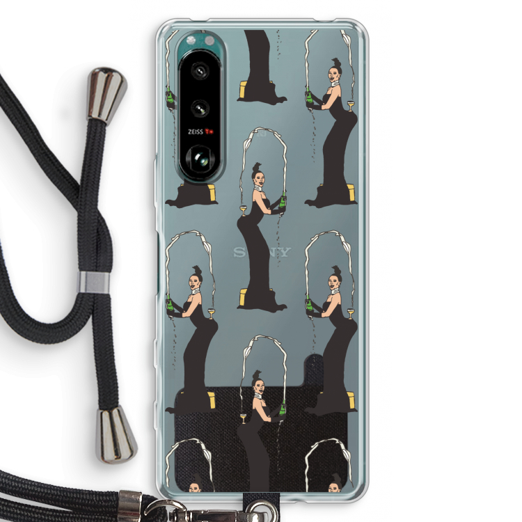 Pop Some Kim: Sony Xperia 5 III Transparant Hoesje met koord