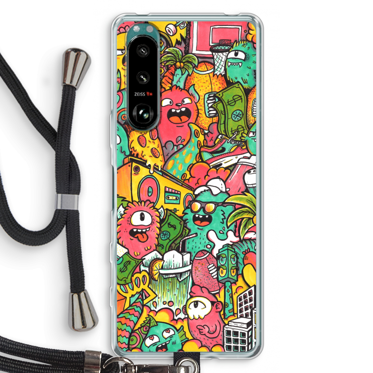 Vexx City: Sony Xperia 5 III Transparant Hoesje met koord