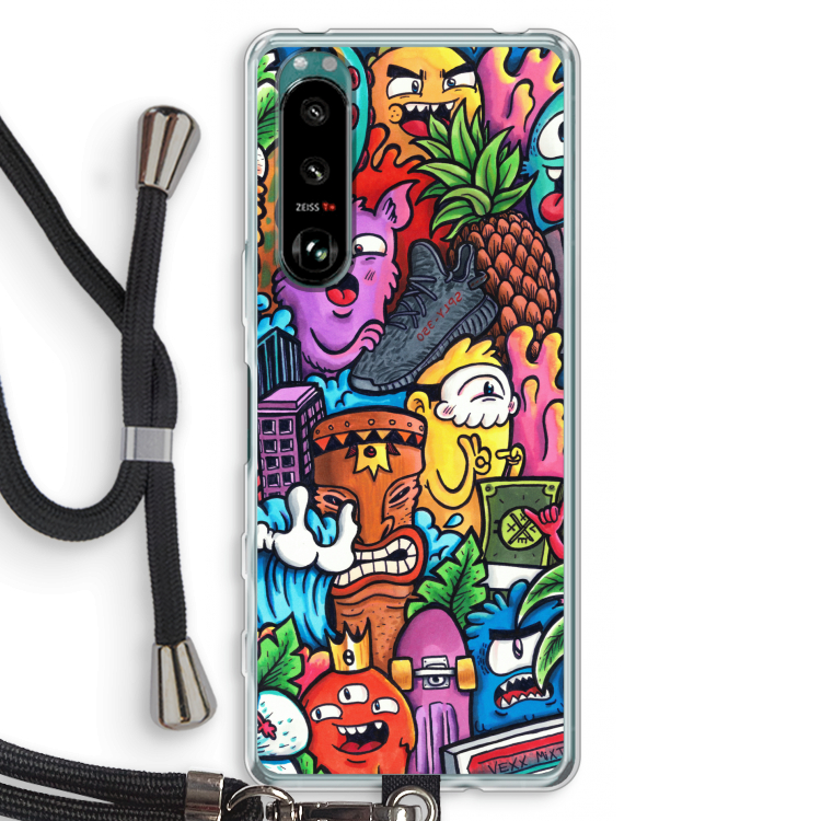 Vexx Mixtape: Sony Xperia 5 III Transparant Hoesje met koord