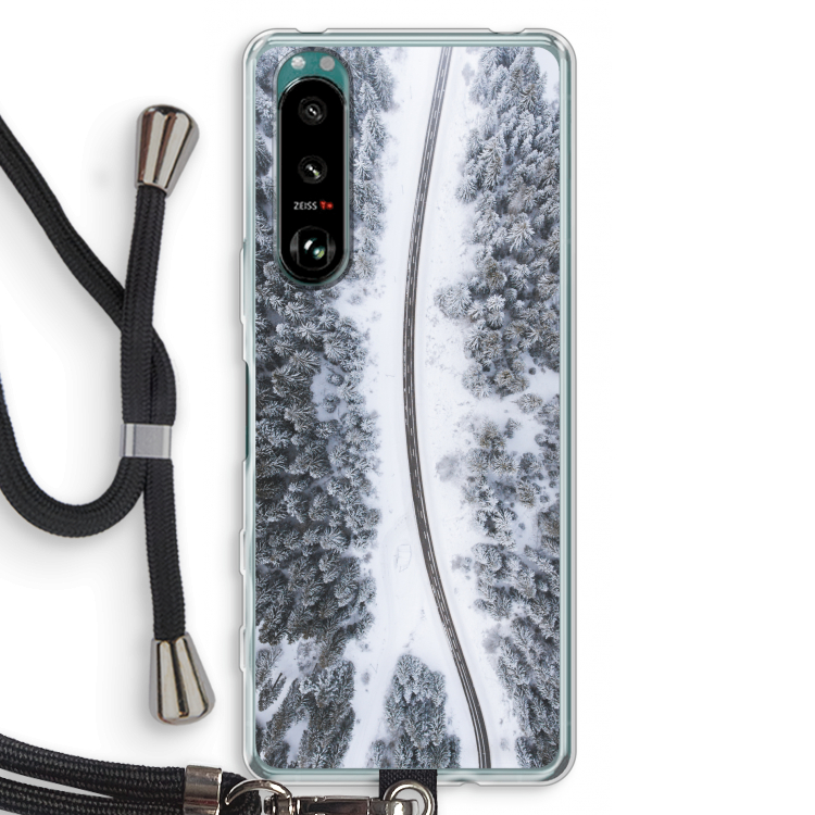 Snøfall: Sony Xperia 5 III Transparant Hoesje met koord