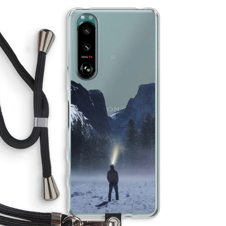 Wanderlust: Sony Xperia 5 III Transparant Hoesje met koord