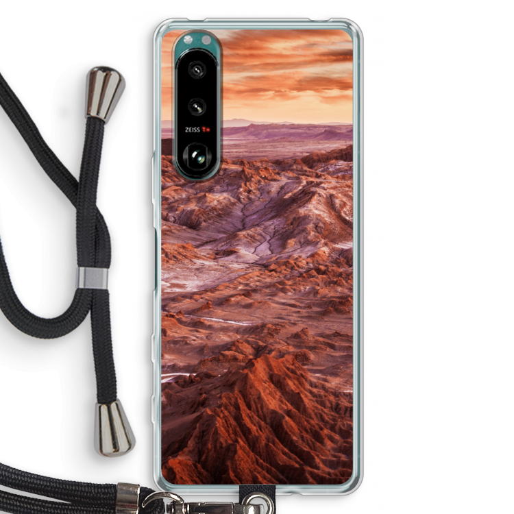 Mars: Sony Xperia 5 III Transparant Hoesje met koord