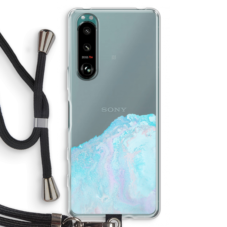 Fantasie pastel: Sony Xperia 5 III Transparant Hoesje met koord