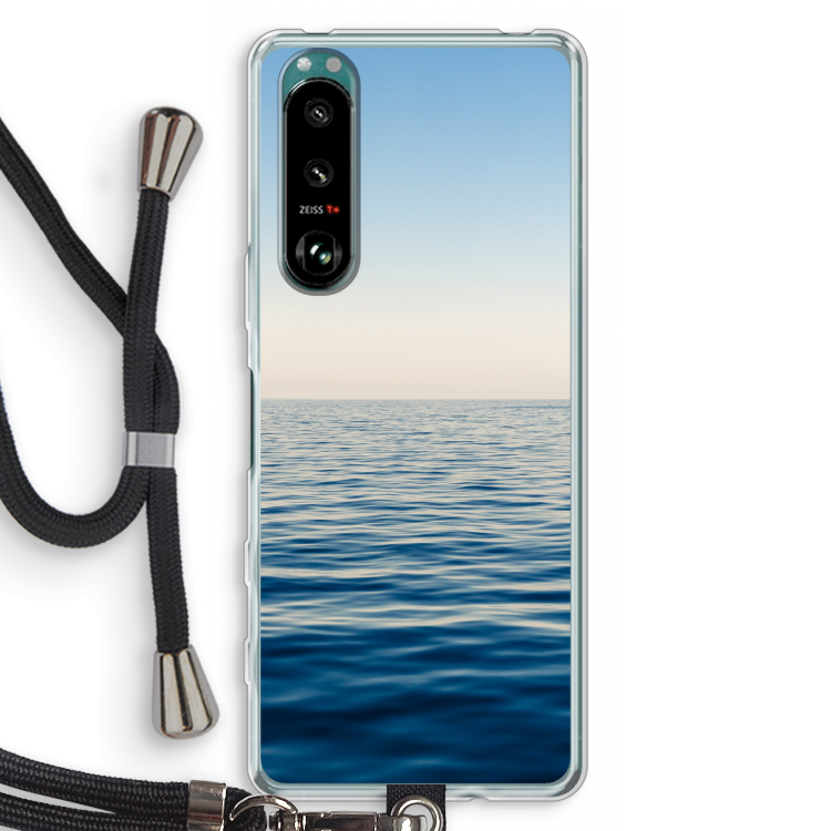 Water horizon: Sony Xperia 5 III Transparant Hoesje met koord