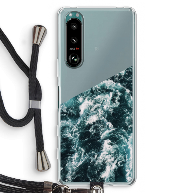 Zee golf: Sony Xperia 5 III Transparant Hoesje met koord