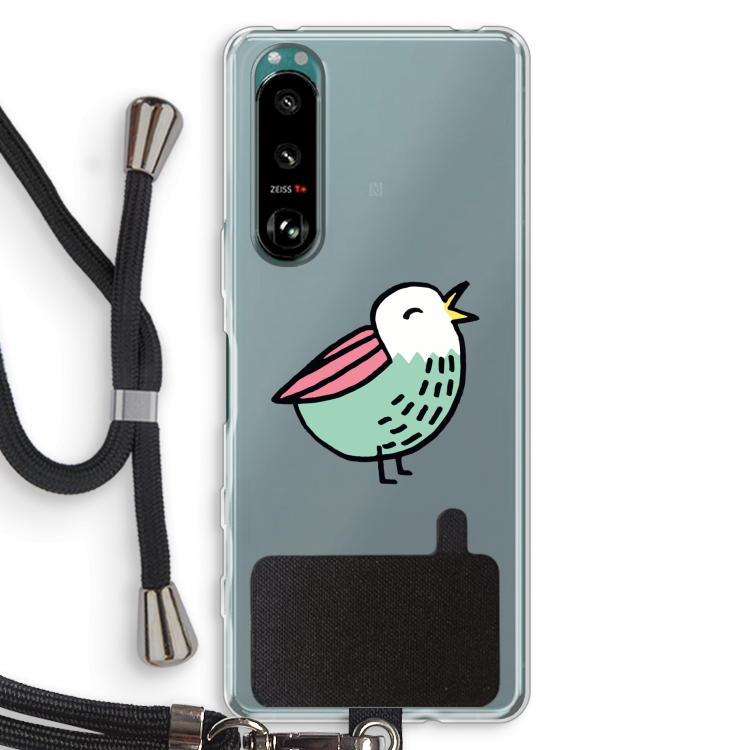 Birdy: Sony Xperia 5 III Transparant Hoesje met koord