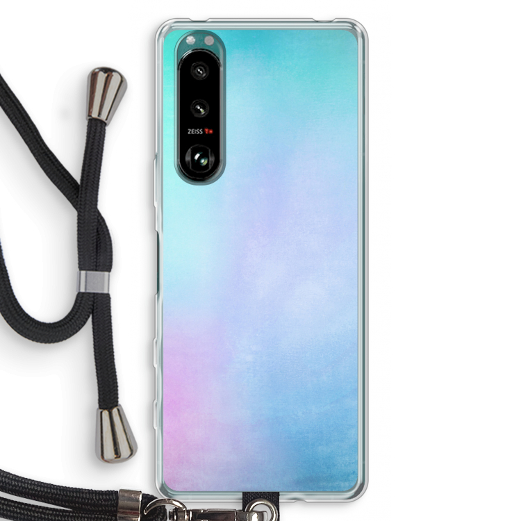 mist pastel: Sony Xperia 5 III Transparant Hoesje met koord