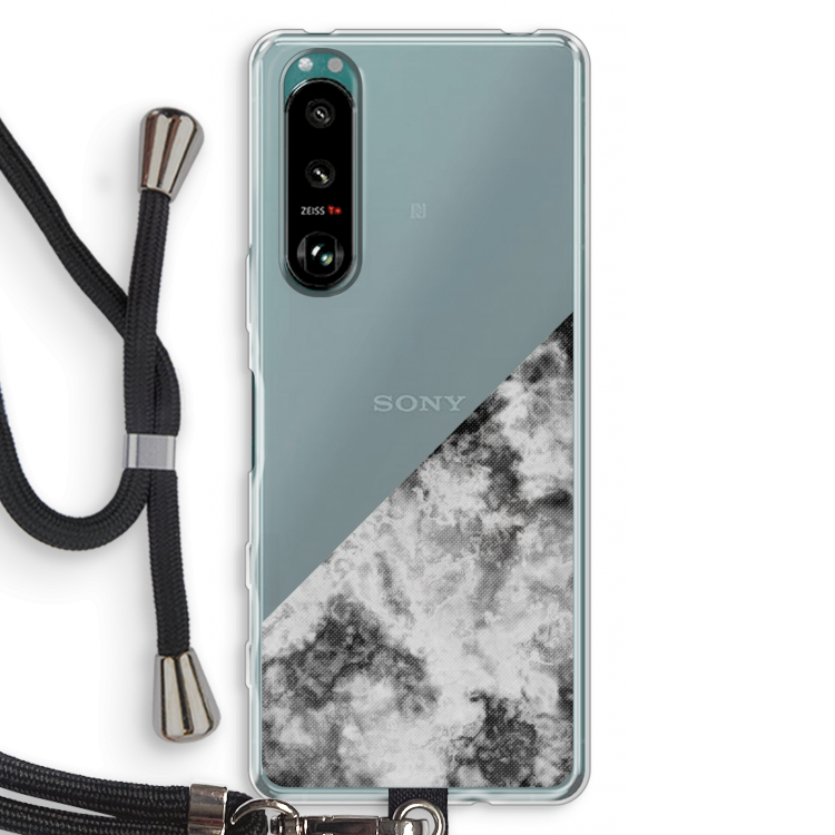 Onweer: Sony Xperia 5 III Transparant Hoesje met koord