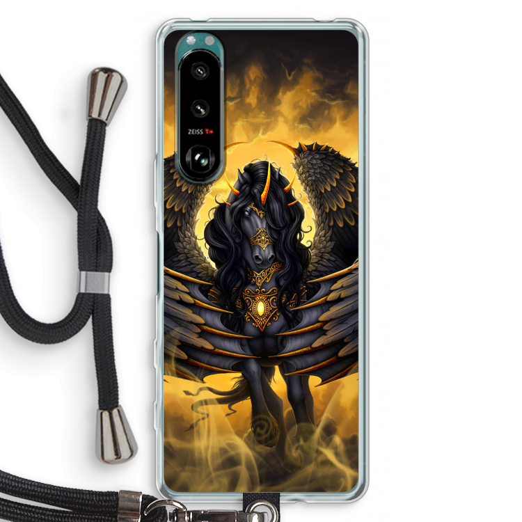 Pegasus: Sony Xperia 5 III Transparant Hoesje met koord