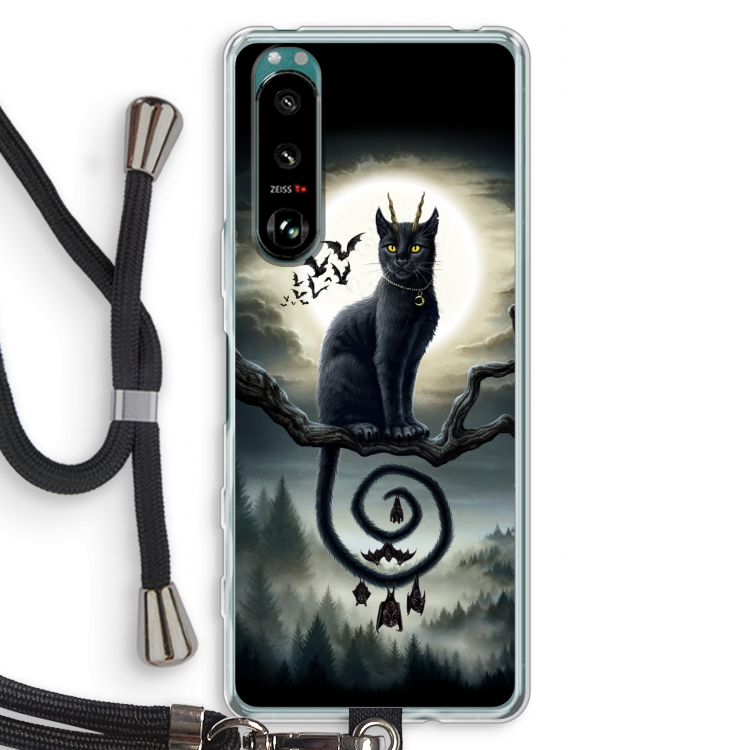 Moonlight Companions: Sony Xperia 5 III Transparant Hoesje met koord