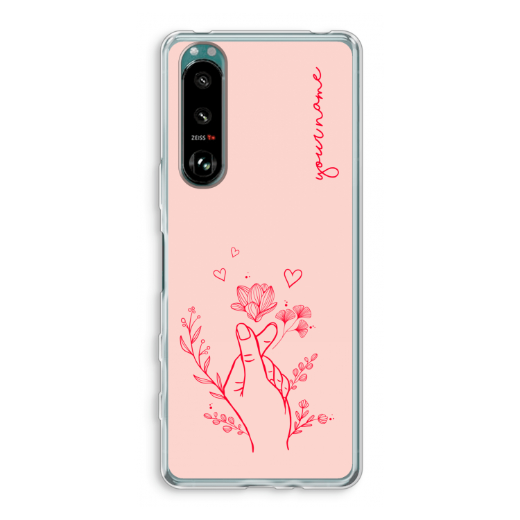 Giving Flowers: Sony Xperia 5 III Transparant Hoesje
