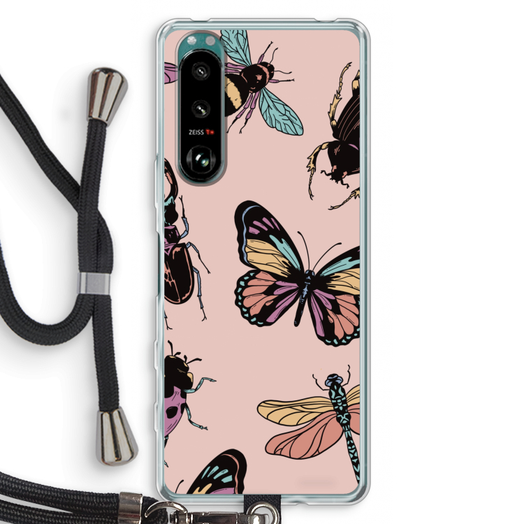 Tiny Bugs: Sony Xperia 5 III Transparant Hoesje met koord