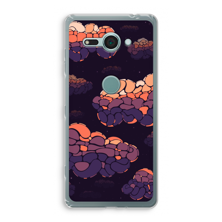 Patroon Wolken: Sony Xperia XZ2 Compact Transparant Hoesje