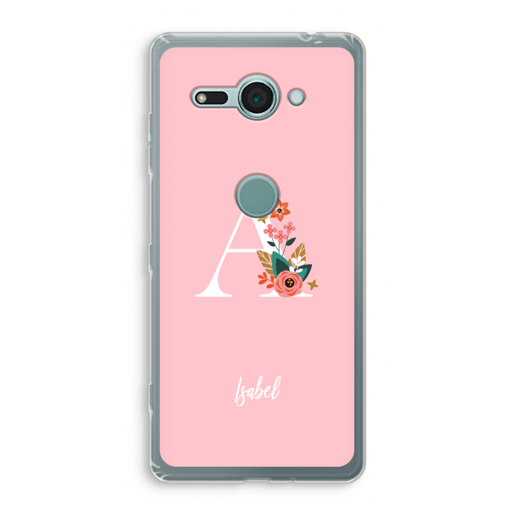Pink Bouquet: Sony Xperia XZ2 Compact Transparant Hoesje