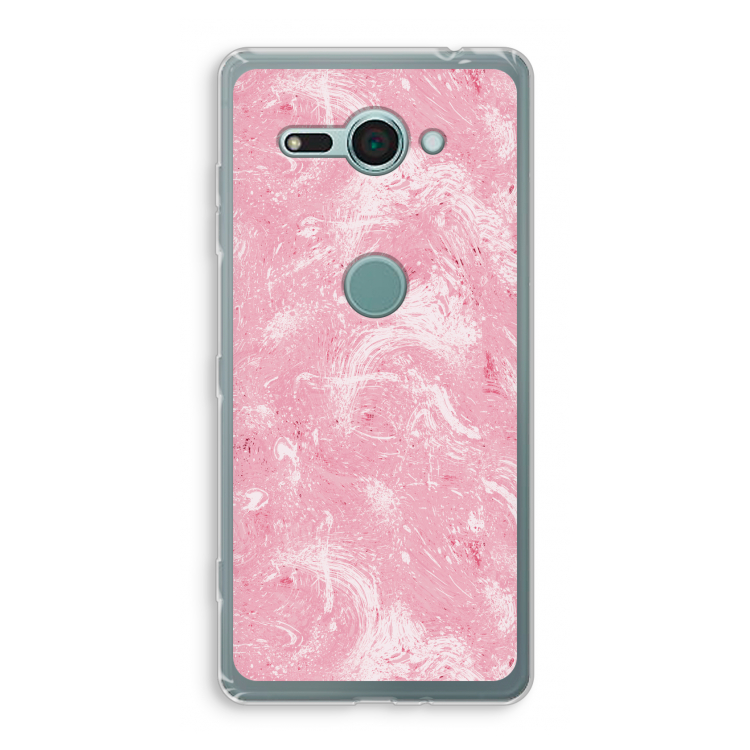Abstract Painting Pink: Sony Xperia XZ2 Compact Transparant Hoesje