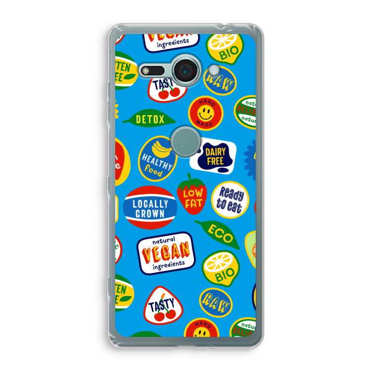 Fruitsticker: Sony Xperia XZ2 Compact Transparant Hoesje